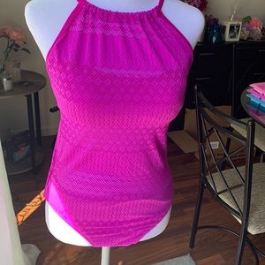 Fushia bathing suit